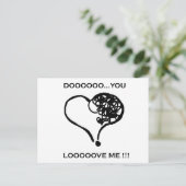 Carte Postale Vous êtes ? Aimez-moi ! (Debout devant)