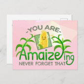 Carte Postale Vous êtes Amaizeing, N'oubliez jamais ça - Punny G (Devant / Derrière)