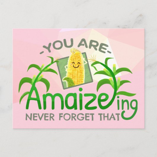 Carte Postale Vous êtes Amaizeing, N'oubliez jamais ça - Punny G (Devant)