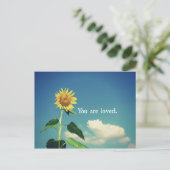 Carte Postale Vous êtes amoureux du tournesol (Debout devant)