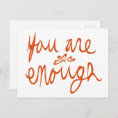 Carte Postale Vous êtes assez (Devant / Derrière)