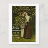 Carte Postale Vous êtes beaucoup plus doux que la plus douce fle (Devant)