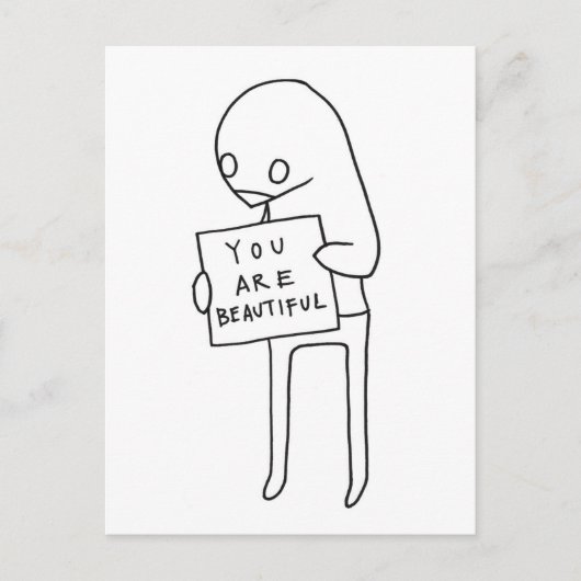 Carte Postale vous êtes belle (Devant)