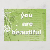 Carte Postale Vous êtes Belle (Devant)