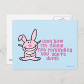 Carte Postale Vous êtes Bête (Devant / Derrière)