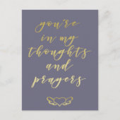 Carte Postale Vous êtes dans mes pensées et prières - Mauve & Go (Devant)