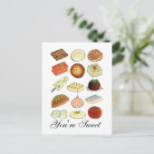 Carte Postale Vous êtes Douce Inde Friandises Confiseries Nourri (Debout devant)