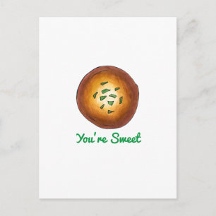 Carte Postale Vous êtes doux Indian Mithai Sweets Malpua crêpe