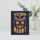 Carte Postale Vous êtes en train de ramper Meowt | Chat noir Hal (Debout devant)