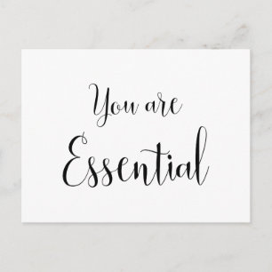 Carte Postale Vous êtes Essentiel, Message Inspirant