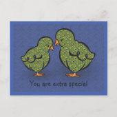 Carte Postale Vous Êtes Extra Spécial ! Chick ou Peacock ? Humor (Devant)