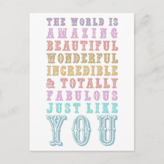 CARTE POSTALE VOUS ÊTES EXTRAORDINAIRE