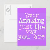 Carte Postale Vous Êtes Extraordinaire (Devant / Derrière)