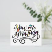 Carte Postale Vous êtes Extraordinaire, écrit à la main (Debout devant)