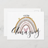 Carte Postale vous êtes extraordinaire positif (Devant / Derrière)