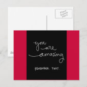 CARTE POSTALE VOUS ÊTES EXTRAORDINAIRE RAPPELEZ QUE MOTIVATION E (Devant / Derrière)