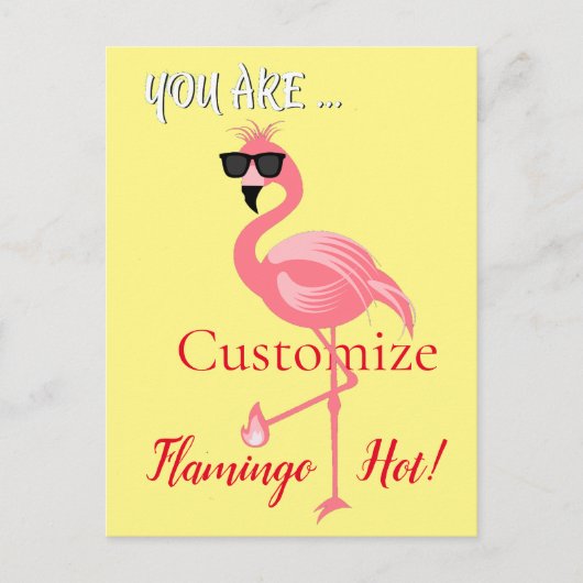 Carte Postale Vous Êtes Flamant rose Hot Thunder_Cove (Devant)
