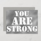Carte Postale VOUS ÊTES FORT Encouragement Devis Imprimer (Devant / Derrière)