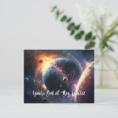 Carte Postale Vous êtes hors de ce monde Galaxie Espace Univers (Debout devant)