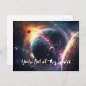 Carte Postale Vous êtes hors de ce monde Galaxie Espace Univers (Devant / Derrière)