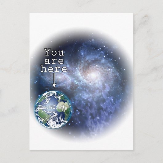 Carte Postale Vous êtes ici (Devant)