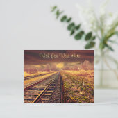 Carte postale "Vous êtes ici" Voies ferrées (Debout devant)