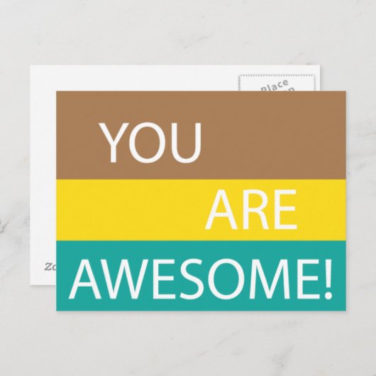 Carte Postale Vous êtes impressionnants (Devant / Derrière)