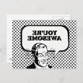 CARTE POSTALE VOUS ÊTES INCROYABLE (Devant / Derrière)