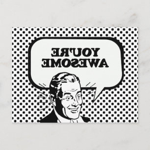 CARTE POSTALE VOUS ÊTES INCROYABLE