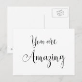 Carte Postale Vous êtes Incroyable, Message Inspirant (Devant / Derrière)