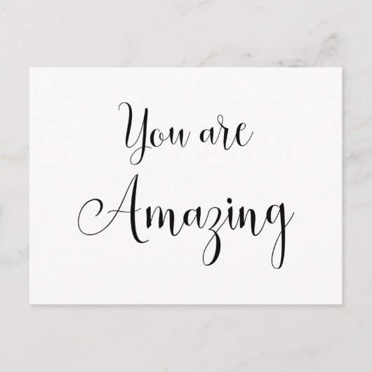 Carte Postale Vous êtes Incroyable, Message Inspirant (Devant)