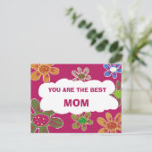 CARTE POSTALE VOUS ÊTES LA MEILLEURE MÈRE (Debout devant)