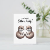 Carte Postale Vous êtes la moitié de ma loupe (Debout devant)