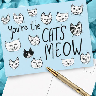 Carte Postale VOUS ÊTES LE CRÈME DE LA CREAM Mignons Chatons 