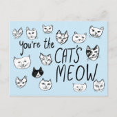 Carte Postale VOUS ÊTES LE CRÈME DE LA CREAM Mignons Chatons (Devant)