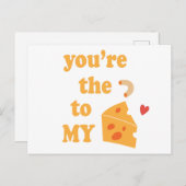 Carte Postale Vous êtes le mac à mon fromage - Citation romantiq (Devant / Derrière)