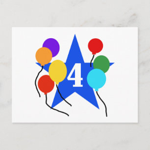 Carte Postale Vous êtes le Star 4th Birthday Tshirts and Gifts