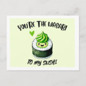 Carte Postale Vous êtes le WASABI à mon SUSHI - Message mignon e (Devant)