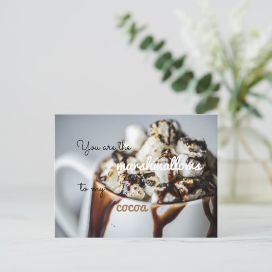 Carte Postale Vous Êtes Les Marshmallows De Mon Coca (Debout devant)