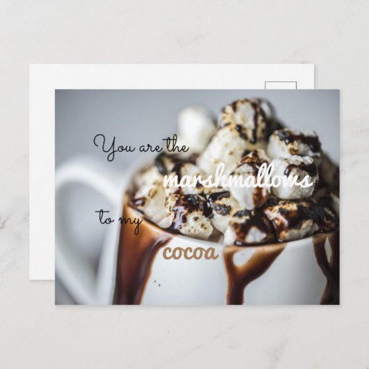 Carte Postale Vous Êtes Les Marshmallows De Mon Coca (Devant / Derrière)