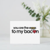 Carte Postale Vous êtes les oeufs de mon Bacon (Debout devant)