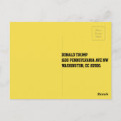 Carte Postale "Vous êtes licencié" et le visage maléfique de Tru (Dos)