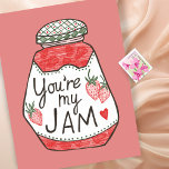 Carte Postale VOUS ÊTES MA Fraise JAM Illustration Personnalisat<br><div class="desc">Customisez cette carte avec votre propre texte ! Jetez un oeil à mon magasin pour plus de détails ou dites-moi si vous voulez quelque chose de personnalisé.</div>