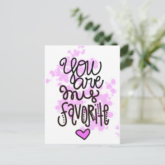 Carte Postale Vous êtes ma préférée. (Debout devant)