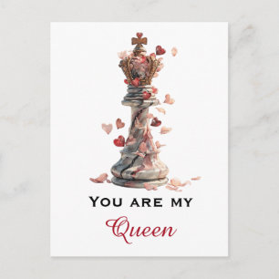 Carte Postale Vous êtes ma Reine Chess Saint-Valentin