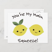 Carte Postale Vous êtes Mes citrons de Squeeze (Devant / Derrière)