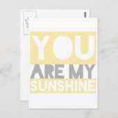 Carte Postale Vous êtes Mes paroles Sunshine (Devant / Derrière)