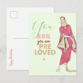 Carte Postale Vous êtes mode vintage pré-aimée (Devant / Derrière)