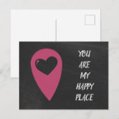 Carte Postale Vous êtes mon endroit heureux (Devant / Derrière)