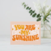 Carte Postale Vous êtes mon soleil graphique groovy (Debout devant)